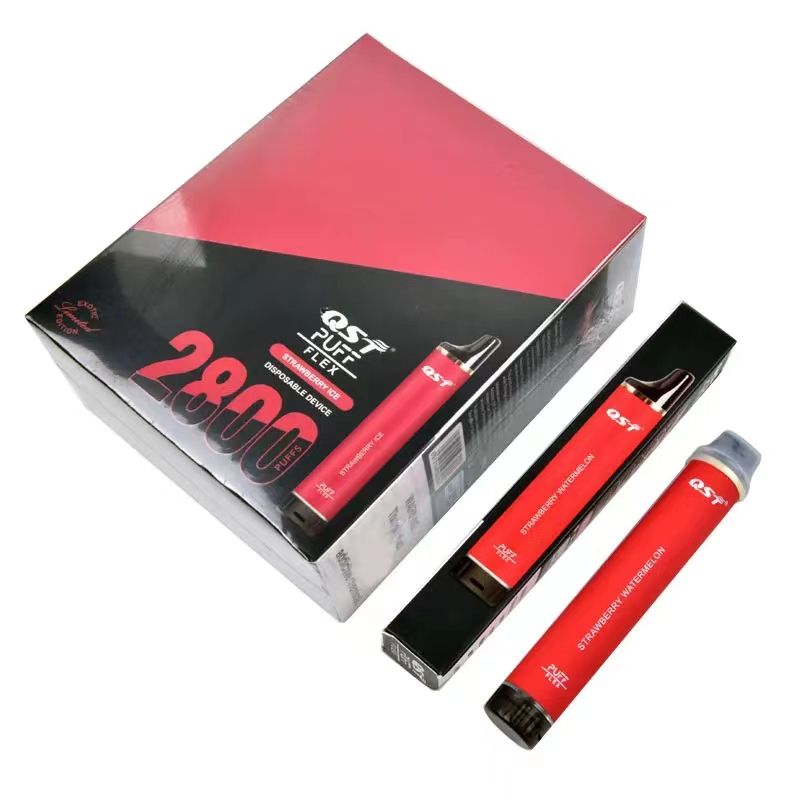 QST Puff Flex 2800 Puff Vape Descartável | 12ml de E-Líquido, Bobina Mesh, Bateria Recarregável USB-C de 550mAh, Vaporização MTL