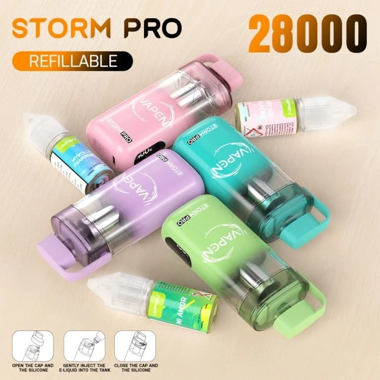 VAPEN STORM PRO 28000 2  VAPEN STROM PRO 28000 TPD certified Open system device best vape