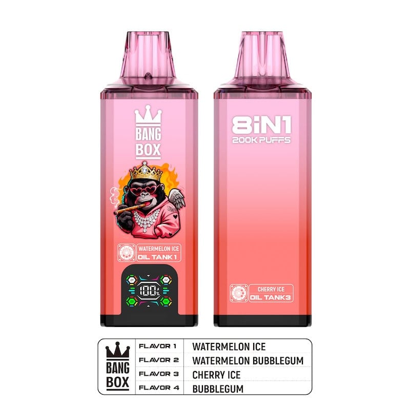 BANG BOX 200K Disposable Vape wholesale | 200000 Puffs | 40mL Prefilled (2%/5% Nicotine) 8 flavors