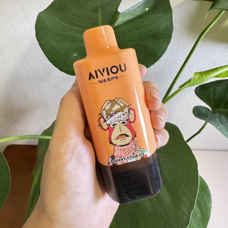 WASPE AIVIOU 150000 Fújás 150k Eldobható Vape 64ml 6 az 1-ben Aromarendszer Hármas 1.0Ω Mesh Tekercs Újratölthető C-típusú LED Kijelző