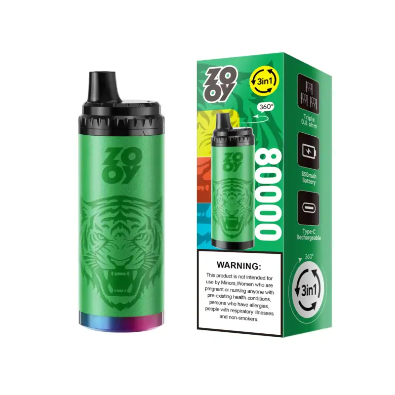 Zooy King Triple 80000 80K Puff Disposable Vape 3 in 1 Vape