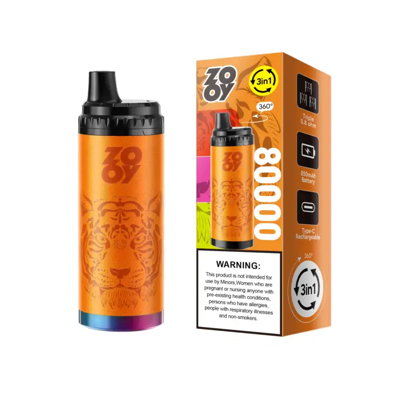 Zooy King Triple 80000 80K Puff Disposable Vape 3 in 1 Vape