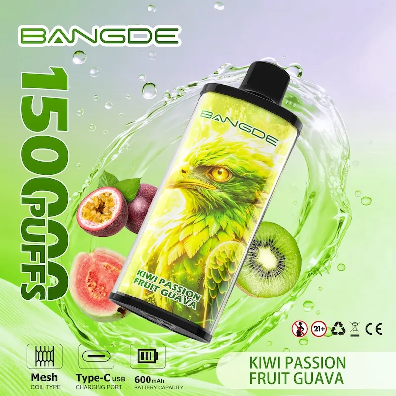 Front view of Bang De 150k Puffs disposable vape with 600mAh battery