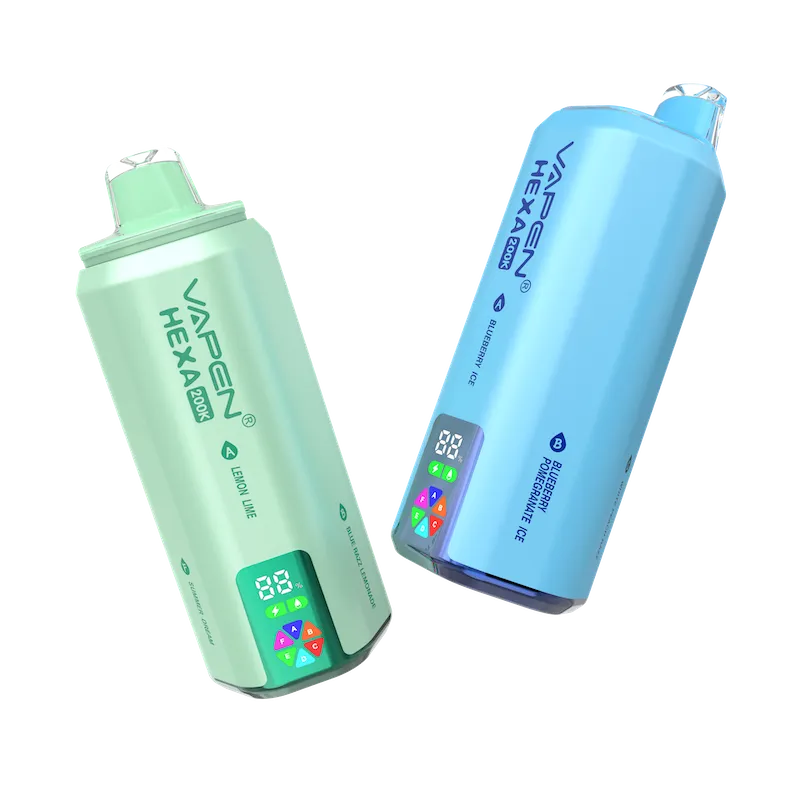 1.1 Vivivapes VAPEN HEXA 6IN1 200K Puffs disposable vape front view with smart display screen