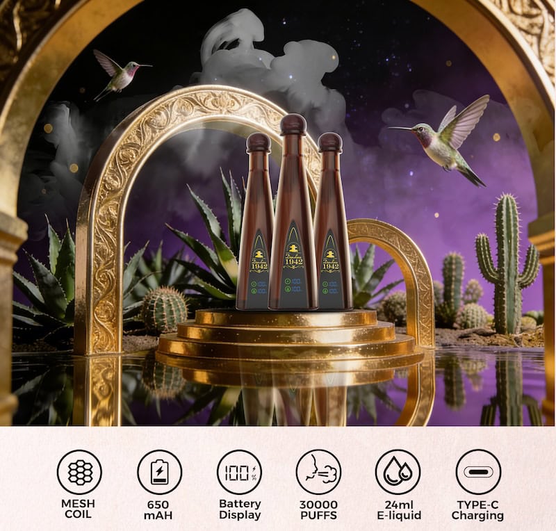 Don Leon Tequila 30K Puff Disposable Vape wholesale price near me - 24mL Prefilled 2% Nicotine 10 Flavors