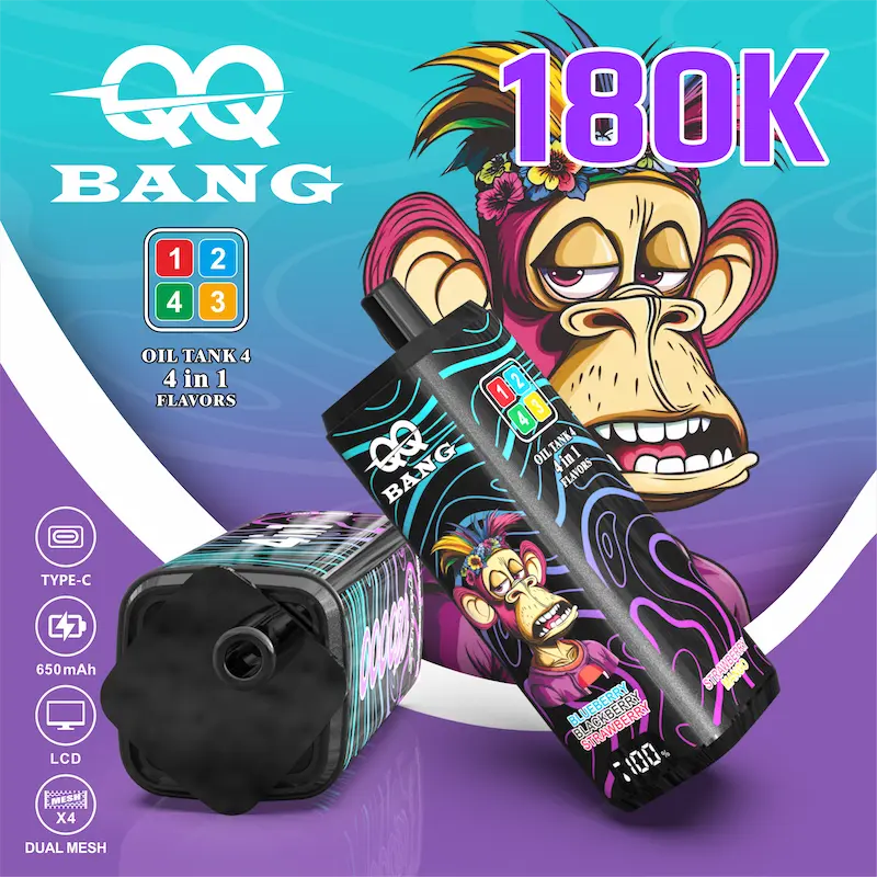 QQ BANG 4-in-1 disposable vape flavor variant collection set