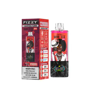 Fizzy MAX 3 6 in 1 120K Puffs Disposable Vape – Mesh Coil & LED Display