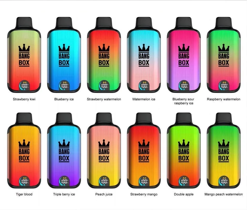 elfbar nachfüll pod läuft aus Caneta Vape Descartável Bang Box 18000 Puff 18k Vaporizador de Cigarro  Eletrônico Recarregável com Bobina de Malha