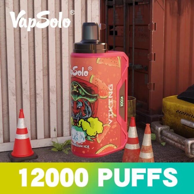 Vapsolo 12000 PUFF VAPER Disposable Vape E Cigarettes Pen LCD Screen Mesh Coil Prefilled Pod 12K PUFFS Rechargeable Shisha Pen 15 Flavors