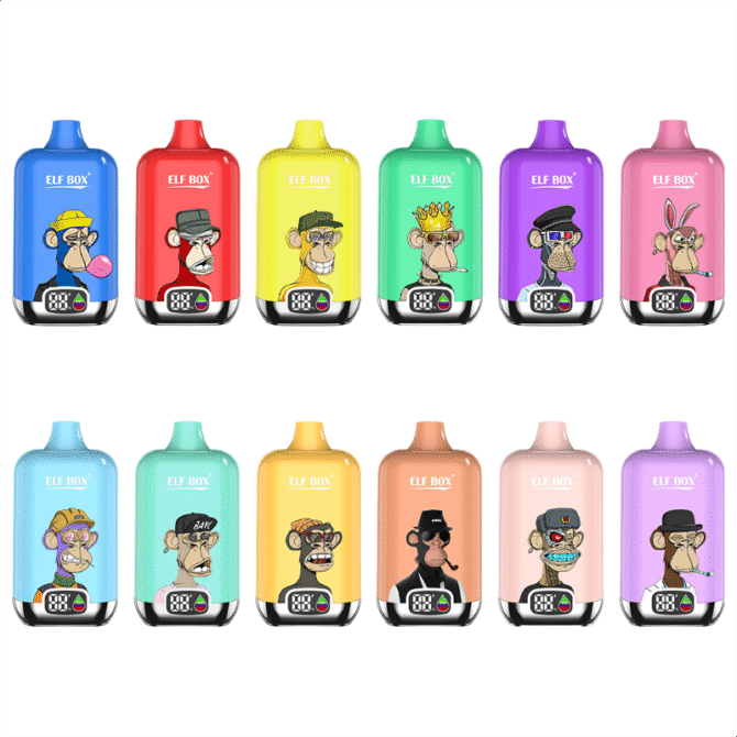 ELF box digital 12000 puffs LED display Disposable Sigaretta Elettronica Vape 12k Puff