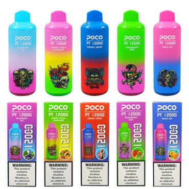 POCO PT12000 puff 12000 disposable vapes e cigarettes 22ML mesh coil vape shop near me puff 12k