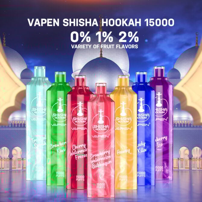 VAPEN SHISHA HOOKAH 15000 Puffs e cigarettes eu local warehouse Direct-to-lung (DTL) puff 15k vape stores