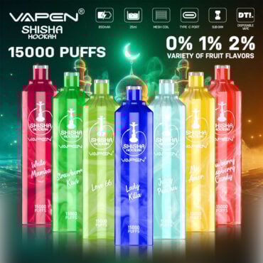 VAPEN SHISHA HOOKAH 15000 Puffs e cigarettes eu local warehouse Direct-to-lung (DTL) puff 15k vape stores