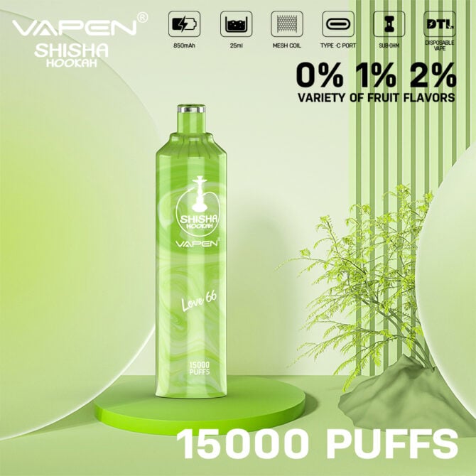 VAPEN SHISHA HOOKAH 15000 Puffs e cigarettes eu local warehouse Direct-to-lung (DTL) puff 15k vape stores
