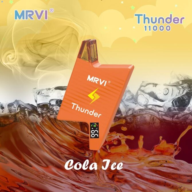 Mrvi Thunder 11000 Puffs 19ml E-Liquid 600mAh Battery Disposable E Cigarette Vaper Vape 11K Puff