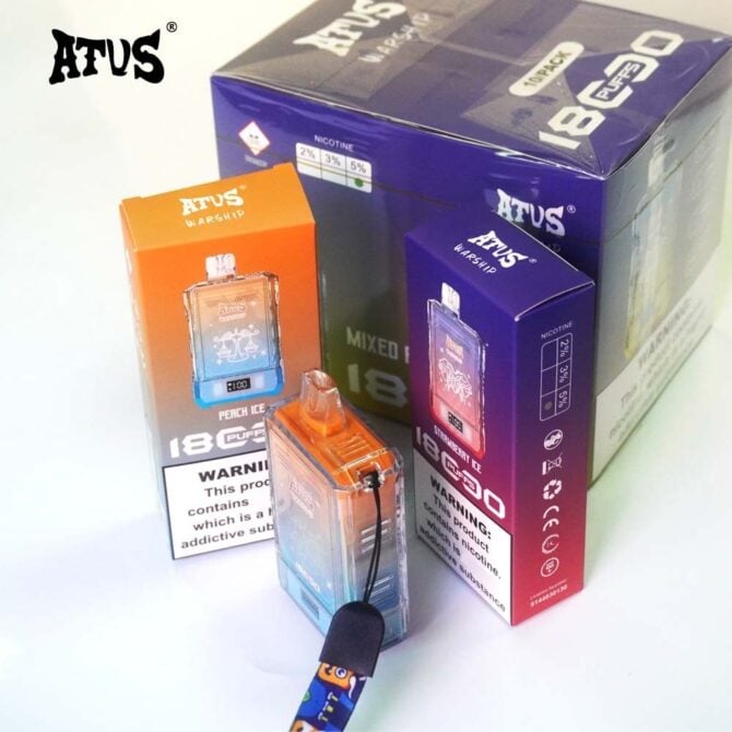 Atvs 18000 Puffs Vape Disposable Electronic Cigarettes Puff 18k