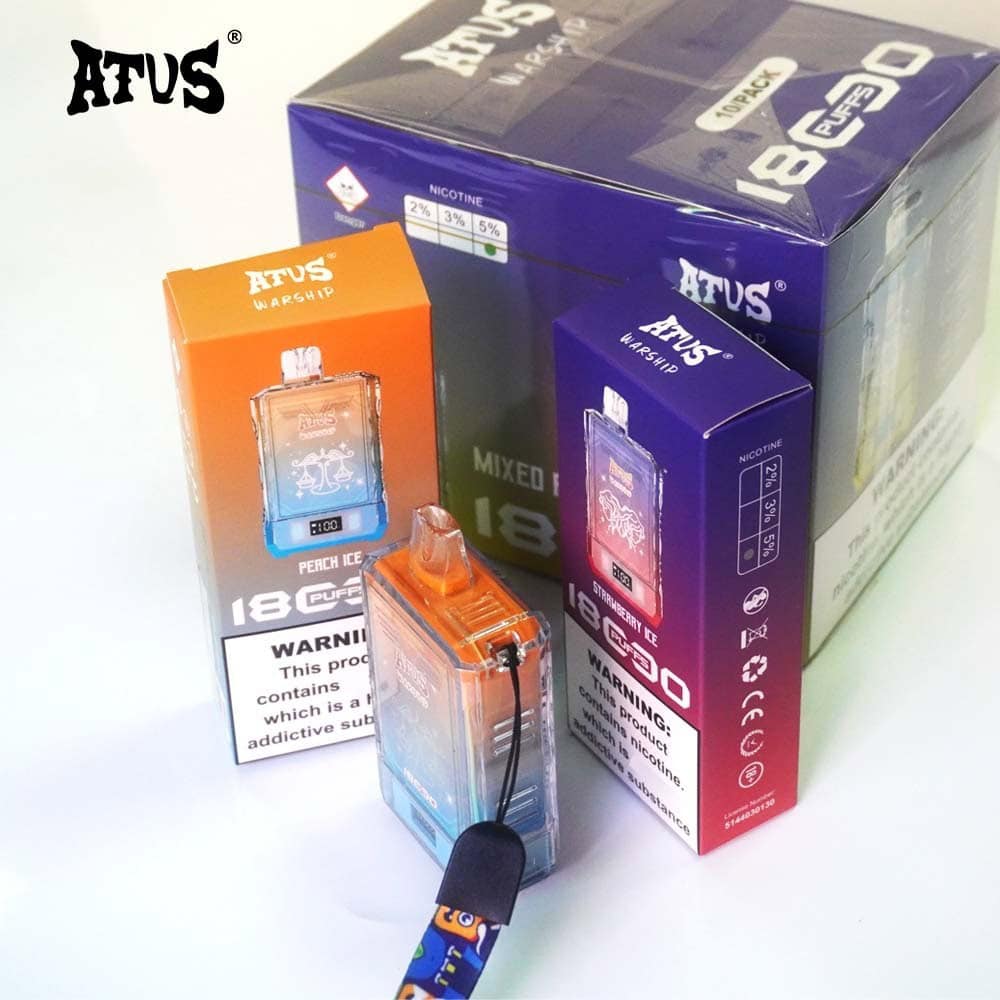 Atvs 18000 Puffs Vape Disposable Electronic Cigarettes Puff 18k