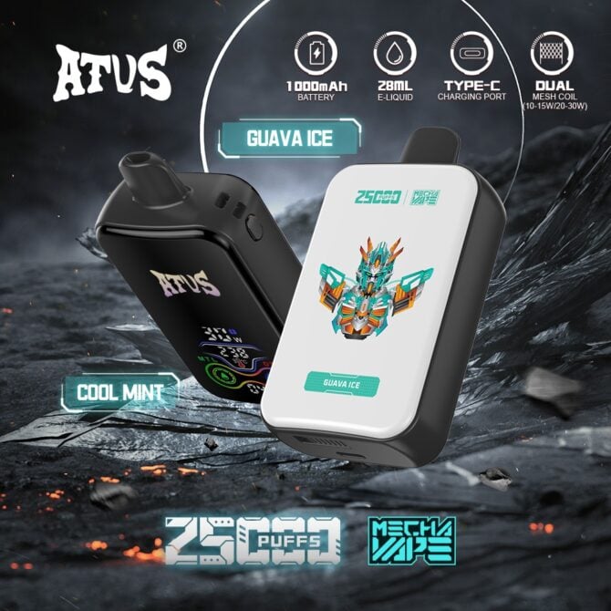 ATVS 25000 puff Vape E-Cigarettes Vaper Shop Store Puff 25k