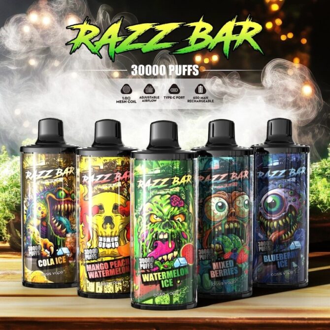 Razz Bar 30000 puff 30k razzbar vapes disposable puff vaper desechable