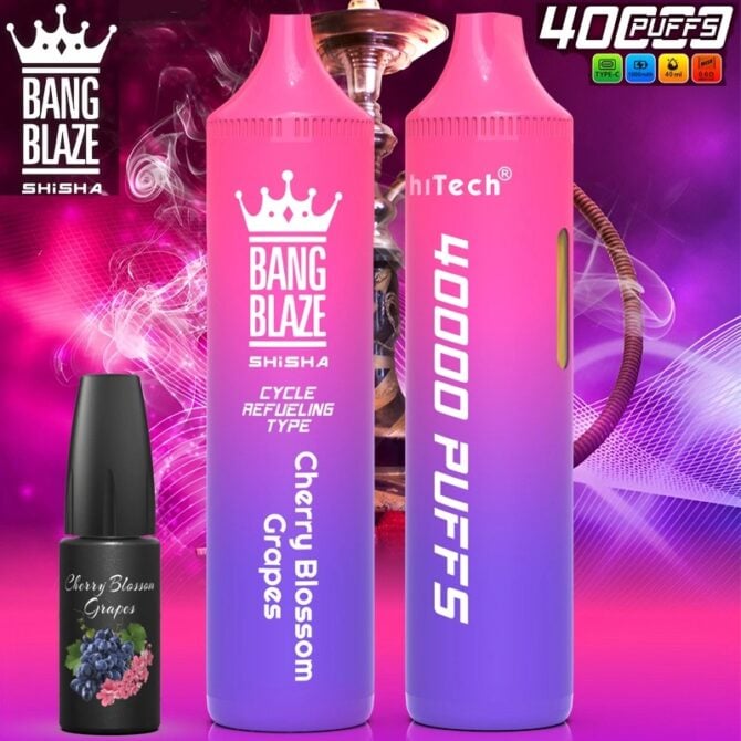 Bang Blaze Shisha 40000 Puffs Refillable Disposable Vape zigarette