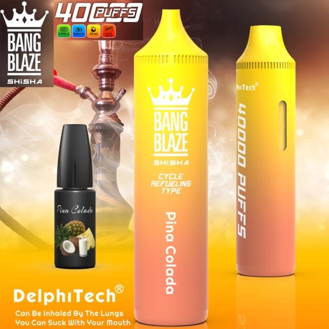 Bang Blaze Shisha 40000 Puffs Refillable Disposable Vape zigarette