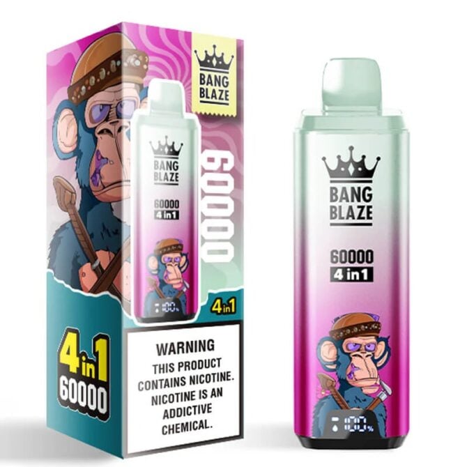 BANG BLAZE 60K PUFF – 4-IN-1 FLAVOR FUSION DISPOSABLE VAPE