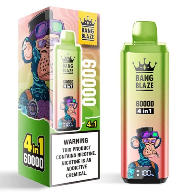 BANG BLAZE 60K PUFF – 4-IN-1 FLAVOR FUSION DISPOSABLE VAPE