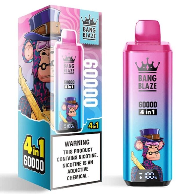 BANG BLAZE 60K PUFF – 4-IN-1 FLAVOR FUSION DISPOSABLE VAPE