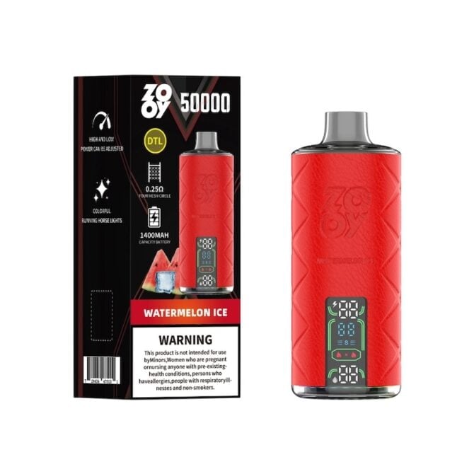 50K Puff Disposable Vape with 8-Color RGB Lighting - DTL BIG CLOUD