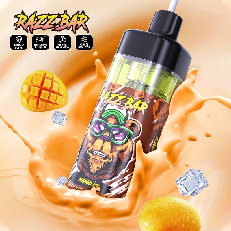 Razz Bar 12000 Puffs Long-Lasting Disposable Vape Pack