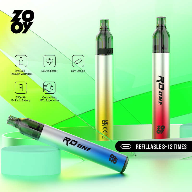 Buy ZOOY VAPE RD1 Refillable Disposable Vape – Long-Lasting & Flavorful