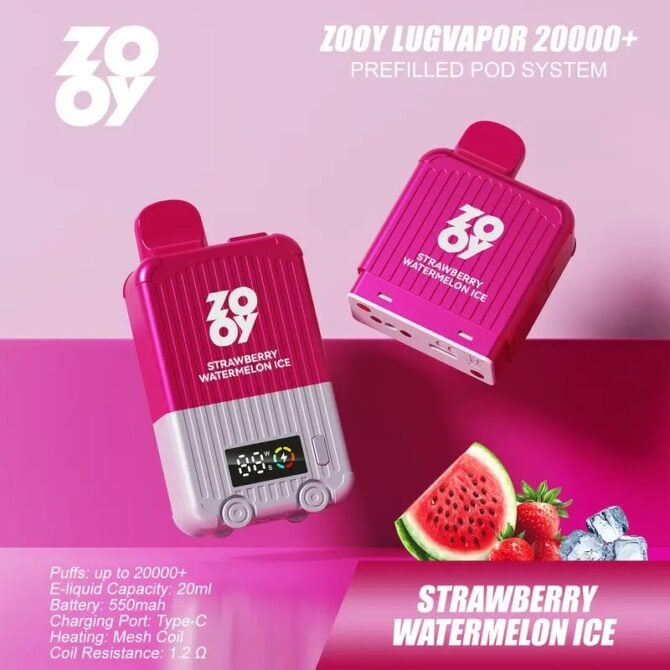 European warehouses Interchangeable ammunition ZOOY VAPE LugVapor 20000+