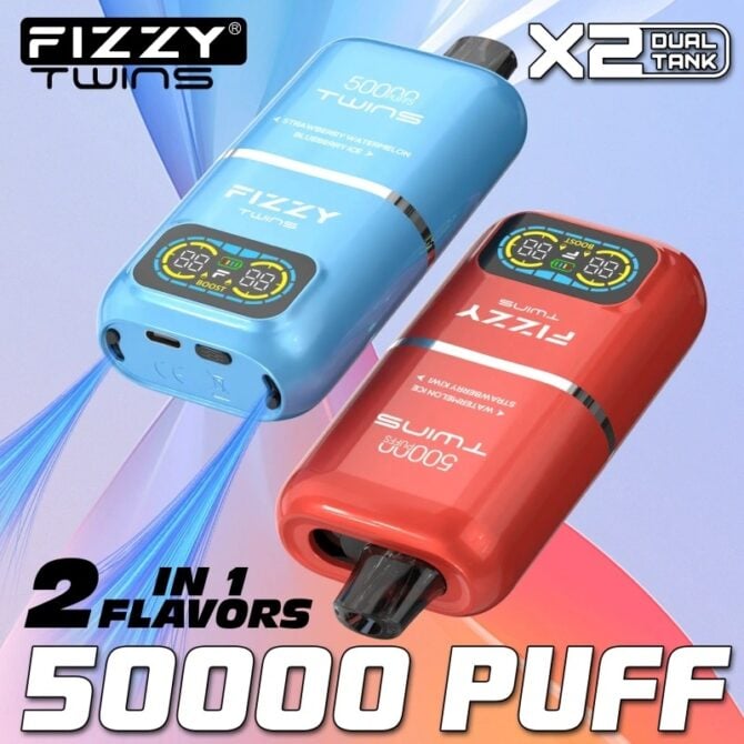 Fizzy Twins 50000 50K Puffs