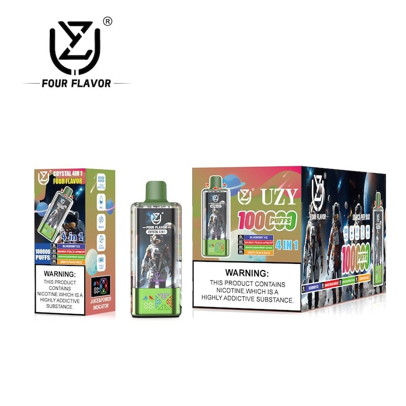 UZY Crystal 4 in 1 buy disposable vape kit

