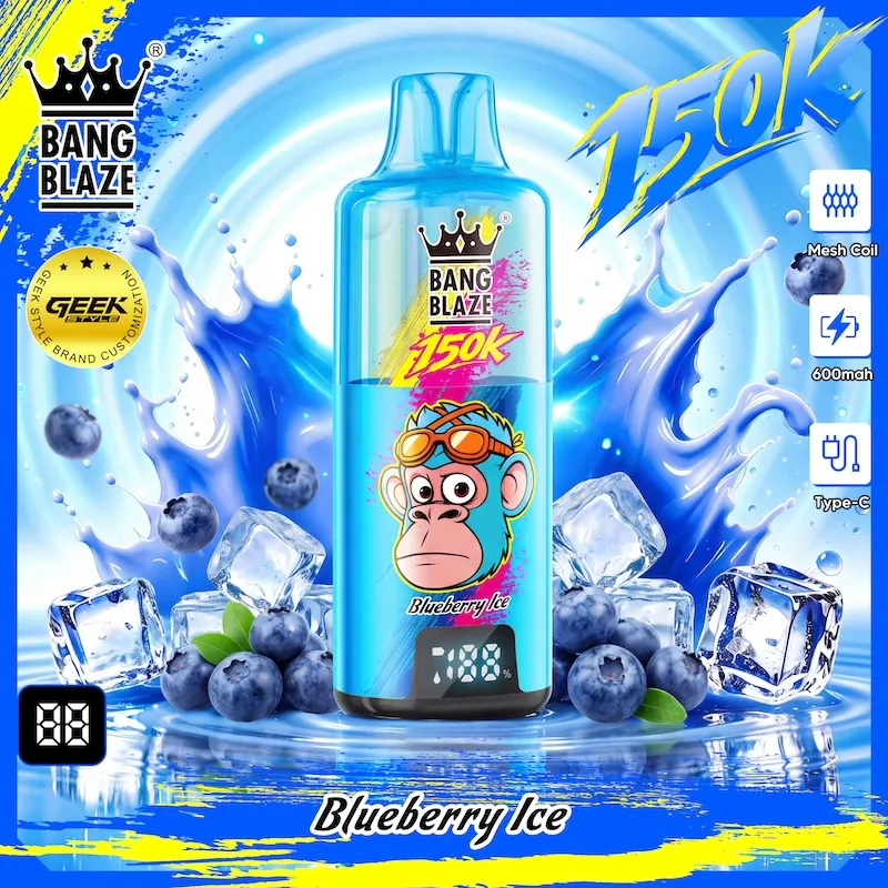 BNAG BLAZE 150K 18250 Battery Detail Vivivapes BNAG BLAZE 150K Blueberry Ice fruit flavor vape