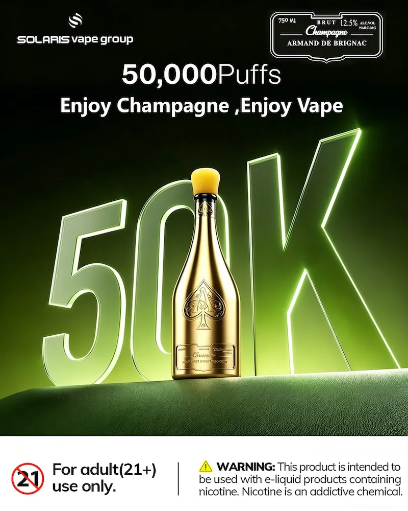 C4D金属灯光调试方法 1 Vivivapes Luxury Champagne Bottle Style Disposable Vape
