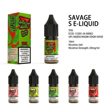 SAVAGE VAPE fruity flavor 10ml 20mg nicotine salt e-liquid