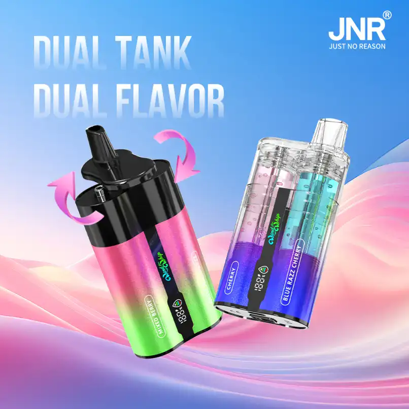 JNR WindWhip 44K Puffs Dual Flavors Smart Screen Disposable Vape 