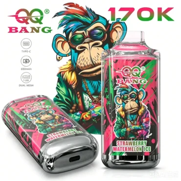 rechargeable QQ Bang 170K disposable vape with Type-C charging