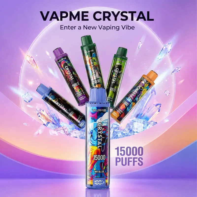 VAPME CRYSTAL 15000 05 Vivivapes Close up look at the bottom Type-C charging port of VAPME CRYSTAL 15000 vape