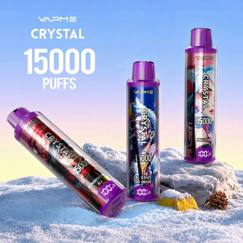 VAPME CRYSTAL 15000 06 Vivivapes Multi-flavor lineup of VAPME CRYSTAL 15000 puffs disposable vape devices