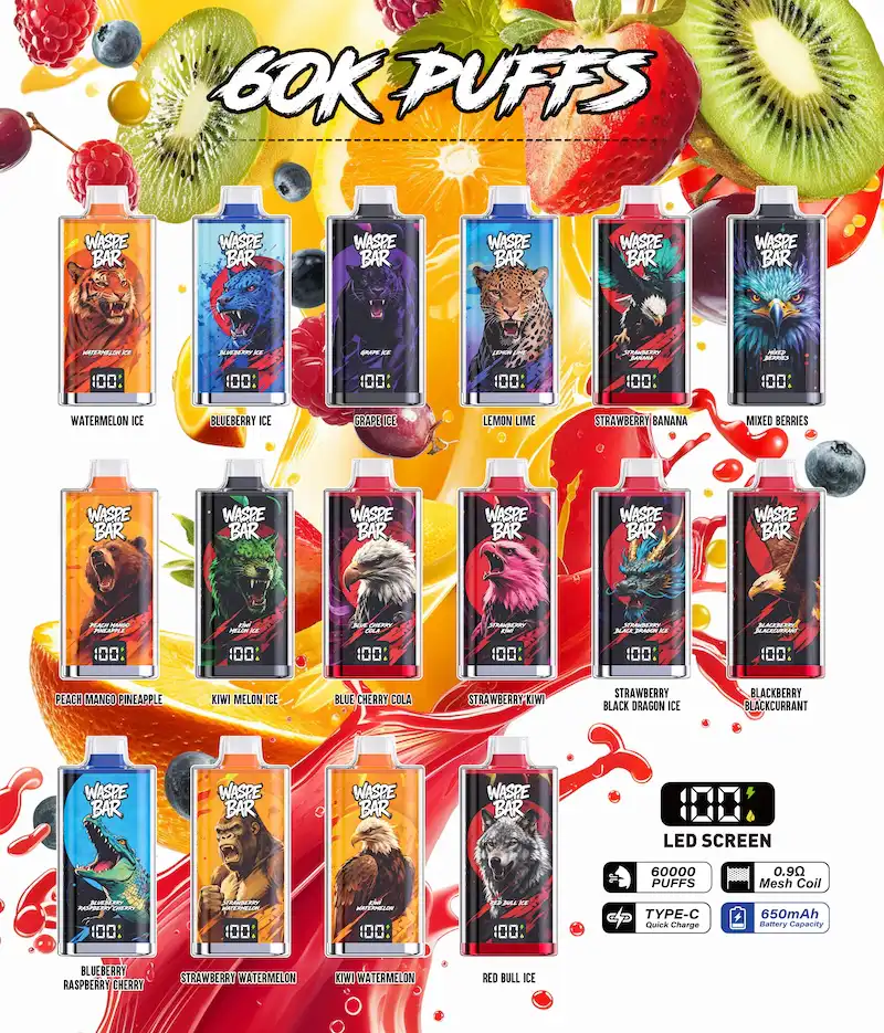WASPE Bar 60K Puffs Disposable Vape Wholesale | Original Authorized 60000 Puff