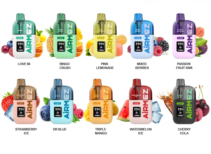 airmex lux 100k flavors