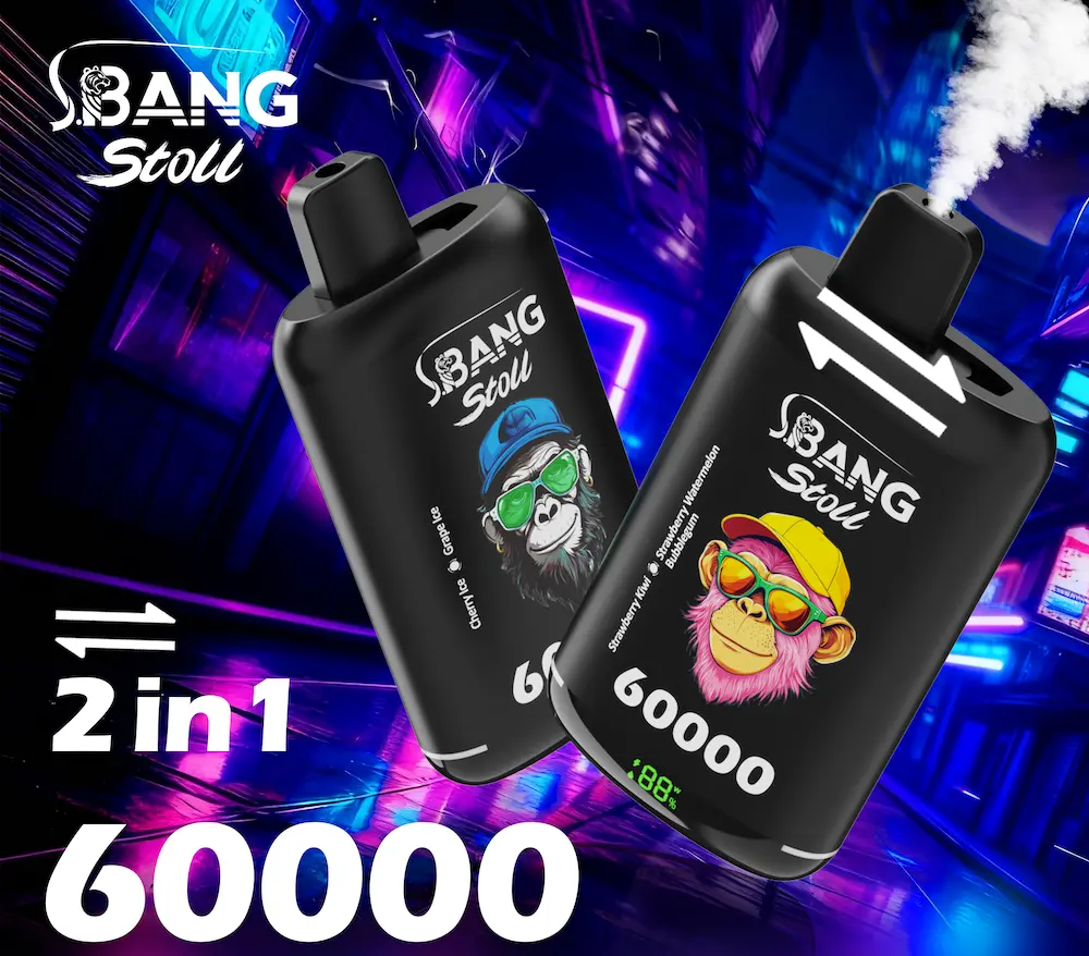 Bang Stoll 60000 Puff | 2-in-1 Dual Flavor Rechargeable Disposable Vape | OEM/ODM Wholesale