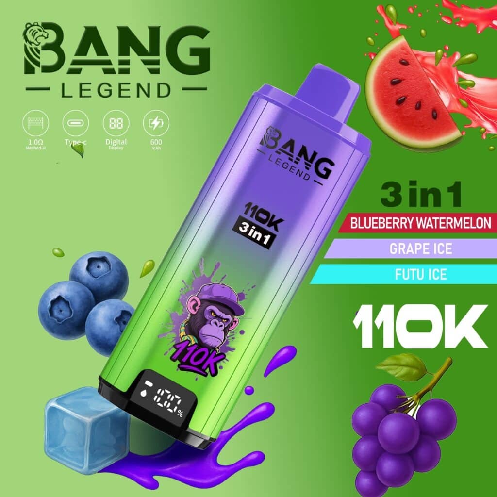 Bang Legend 110k Puffs high capacity vape 