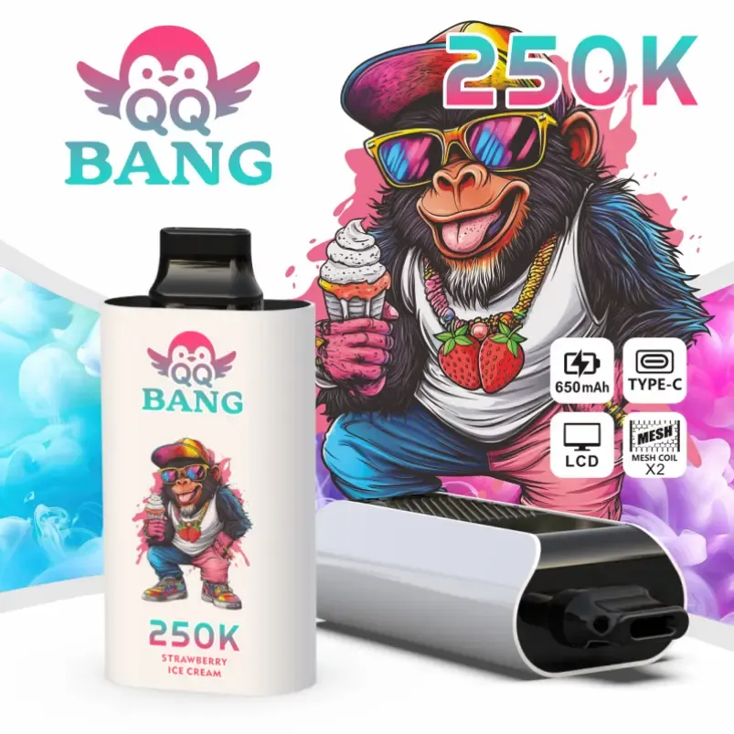 QQ Bang 250K Puffs Disposable Vape 650mAh rechargeable device