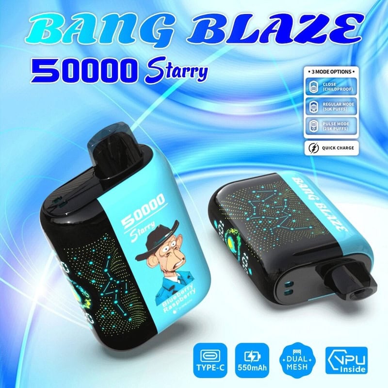 imgi 106 24h vape bang blaze starry 50000 puffs blueberry raspberry Vivivapes Bang Blaze Starry 50000 Puffs 50k E-cigarette