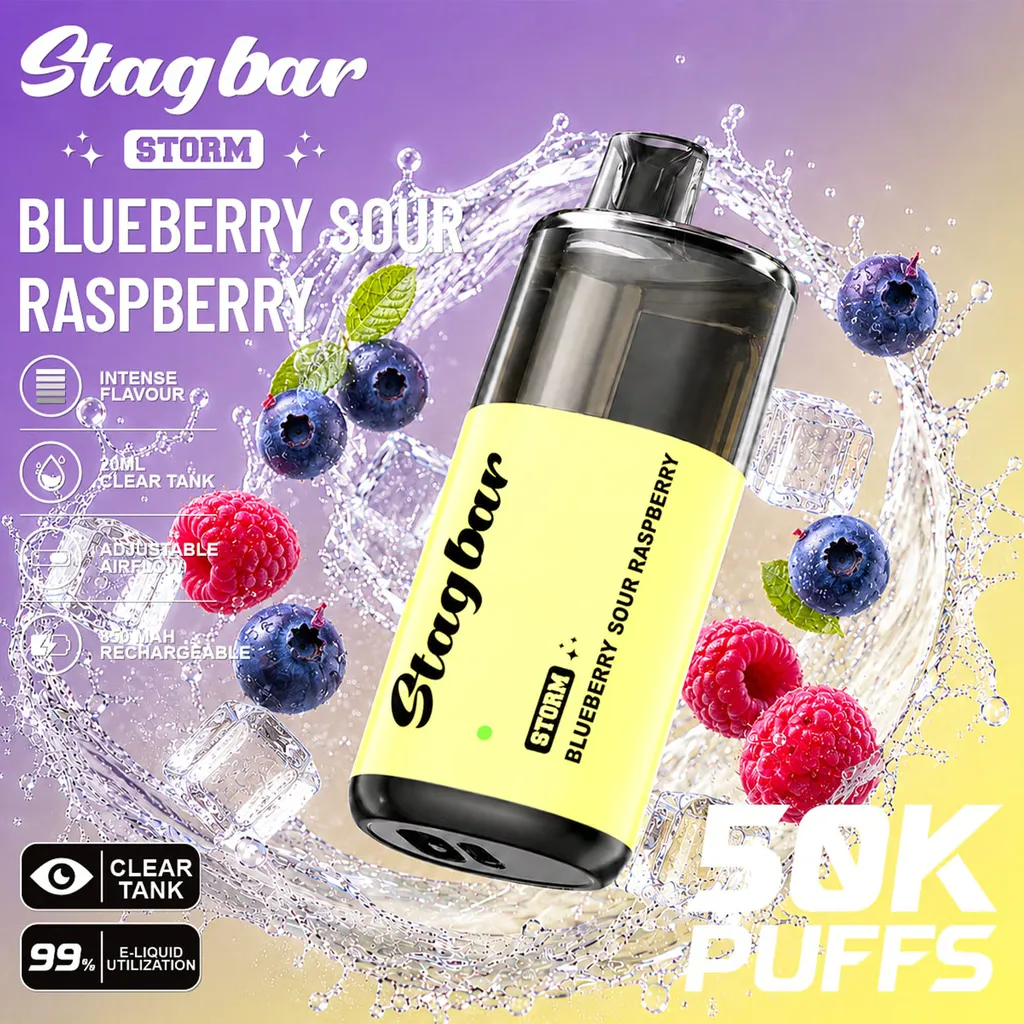 imgi 108 Blueberry Sour Raspberry Vivivapes STAG BAR Storm 50k