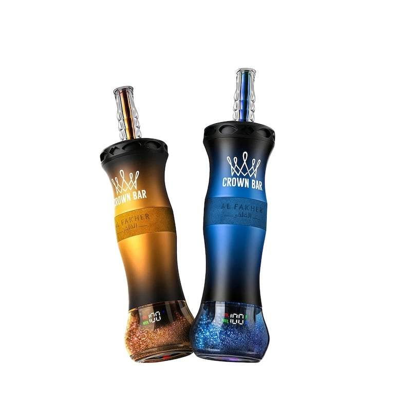 Al Fakher Crown Bar 60K E-Hose X 60000 Puffs Disposable Vape | 50ml, 1000mAh, DTL/MTL | Mini Water Bottle Design