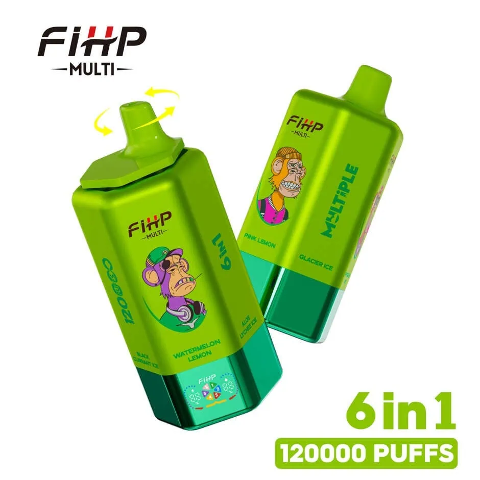 FIHP 120000 120k puffs disposable vape 6 in 1 multiple flavor e-cigarette 